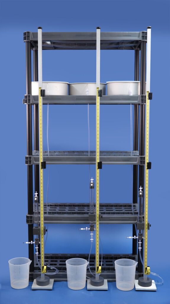 Moisture Retention Curve System, 3x Sandbox Tension Tables, 0 to 15 cbar Vacuum Range, Shelf is Not Included